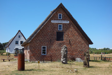 Fototapeta na wymiar The Fischereimuseum, fishing museum, on Hiddensee Island, Germany