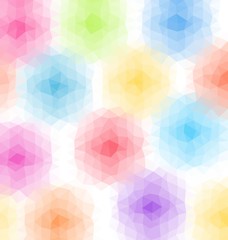 Fototapeta premium Abstract triangular background. Pastel colored low poly design