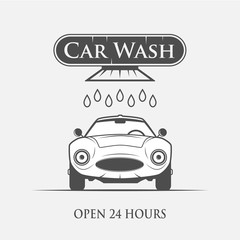 Obraz premium car wash vintage style