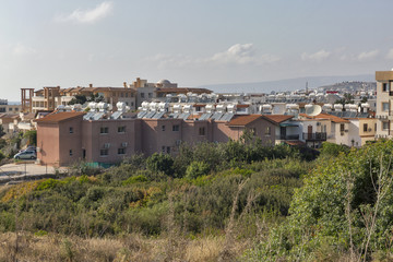 Fototapeta na wymiar Paphos cityscape in Cyprus