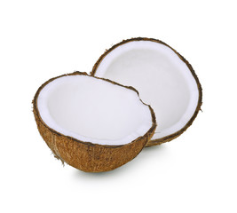 Coconut isolated on white background