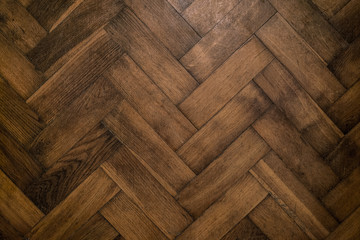 old oak floor, wooden floors, faded wooden floor, lacquered wooden floor - 116964931