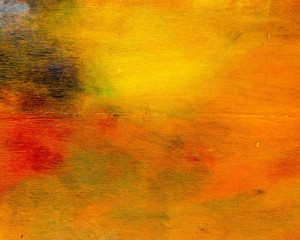 abstract blank background of wooden palette with paints of different colors