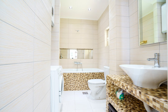 Interior of a bathroom in a guest house