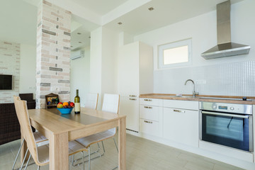 Interior of a guest house kitchen