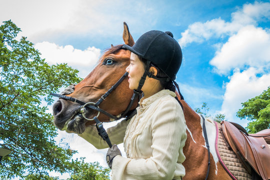 Take a horse out for a walk in the park. - Powered by Adobe