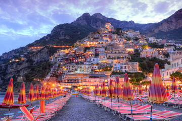 Schönes Positano, Amalfiküste, Italien