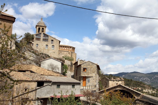 Abizanda medieval village in Huesca Pyrenees Huesca Aragon Spain