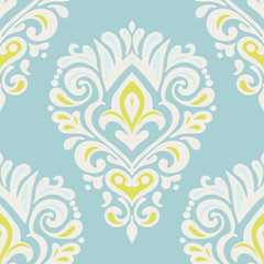 Seamless pattern Royal luxury classical damask vector design