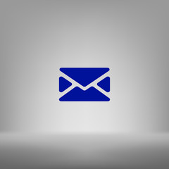 Flat style icon of envelope. E-mail