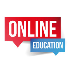 Online Education speech bubble
