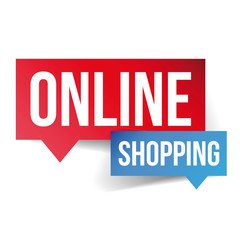 Online Shopping speech bubble