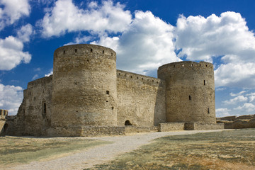 Fototapeta na wymiar Towers of Akkerman fortress. Strengthening is in the city of Belgorod-Dniester in Ukraine.