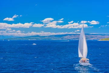 Fensteraufkleber Adriatic sea in summertime, Croatia. / Adriatic sea is famous destination for sailing relaxation in summertime. © dreamer4787