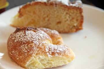 sponge cake and pastry