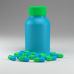 drug 3D rendering