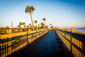 Obraz premium Boardwalk at the beach in Palm Coast, Florida.