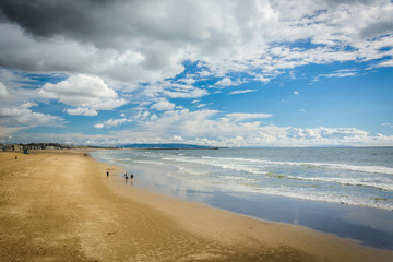 View of the beach in Venice Beach, Los Angeles, California.