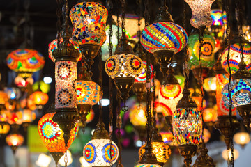 Colorful Moroccan style lanterns - 116977775