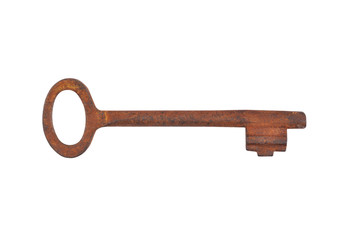 Vintage rusty key