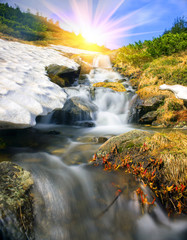  waterfall in Ukraine - on the Prut River © panaramka