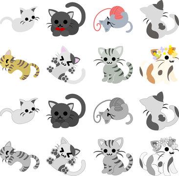 The icons of pretty cats