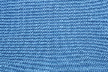 Texture of blue microfiber background