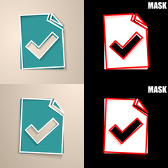 papierowa ikona z cieniem © vempireart