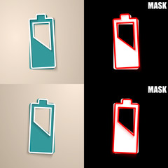 papierowa ikona z cieniem © vempireart