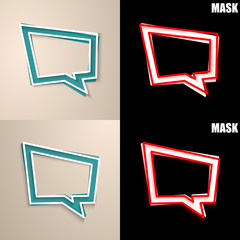 papierowa ikona z cieniem © vempireart