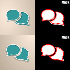 papierowa ikona z cieniem © vempireart