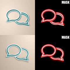 papierowa ikona z cieniem © vempireart