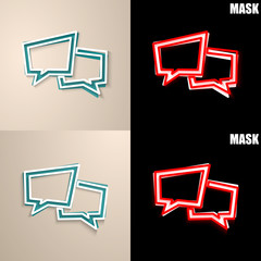 papierowa ikona z cieniem © vempireart