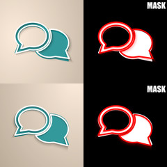 papierowa ikona z cieniem © vempireart