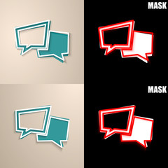 papierowa ikona z cieniem © vempireart