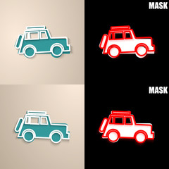 papierowa ikona z cieniem © vempireart