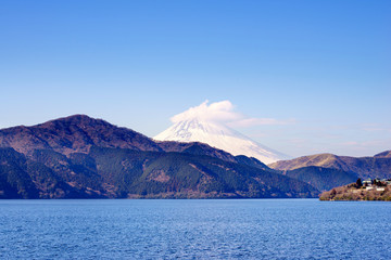 Most beautiful Mount Fuji in autumn, Japan