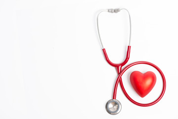 Stethoscope and red heart