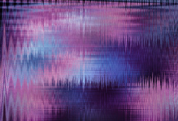 violet blurred abstract background texture with horizontal stripes. glitches, distortion on the screen broadcast digital TV satellite channels