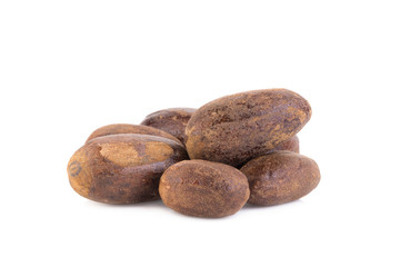 Nutmeg isolated on white background