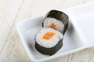 Roll with salmon