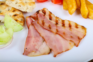 Grilled bacon