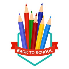 back to school pencil logo