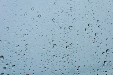 rain on glass