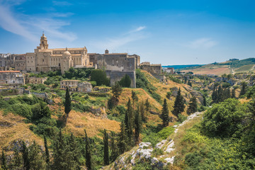 Fototapeta na wymiar Panoramic view of Gravina in Puglia, Italy