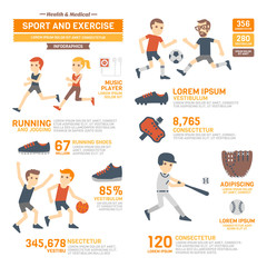 Sport and Exercises Infographics