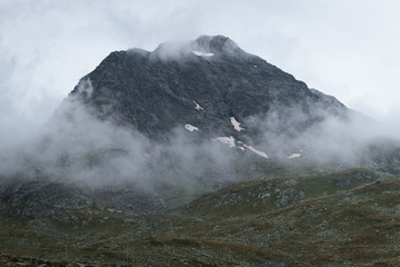 Stunning view from mountains in Switzerland.

