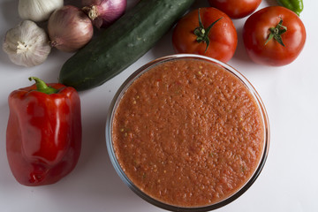 Gazpacho typical food spanish