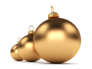 Gold Christmas ball