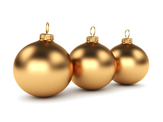 Gold Christmas ball